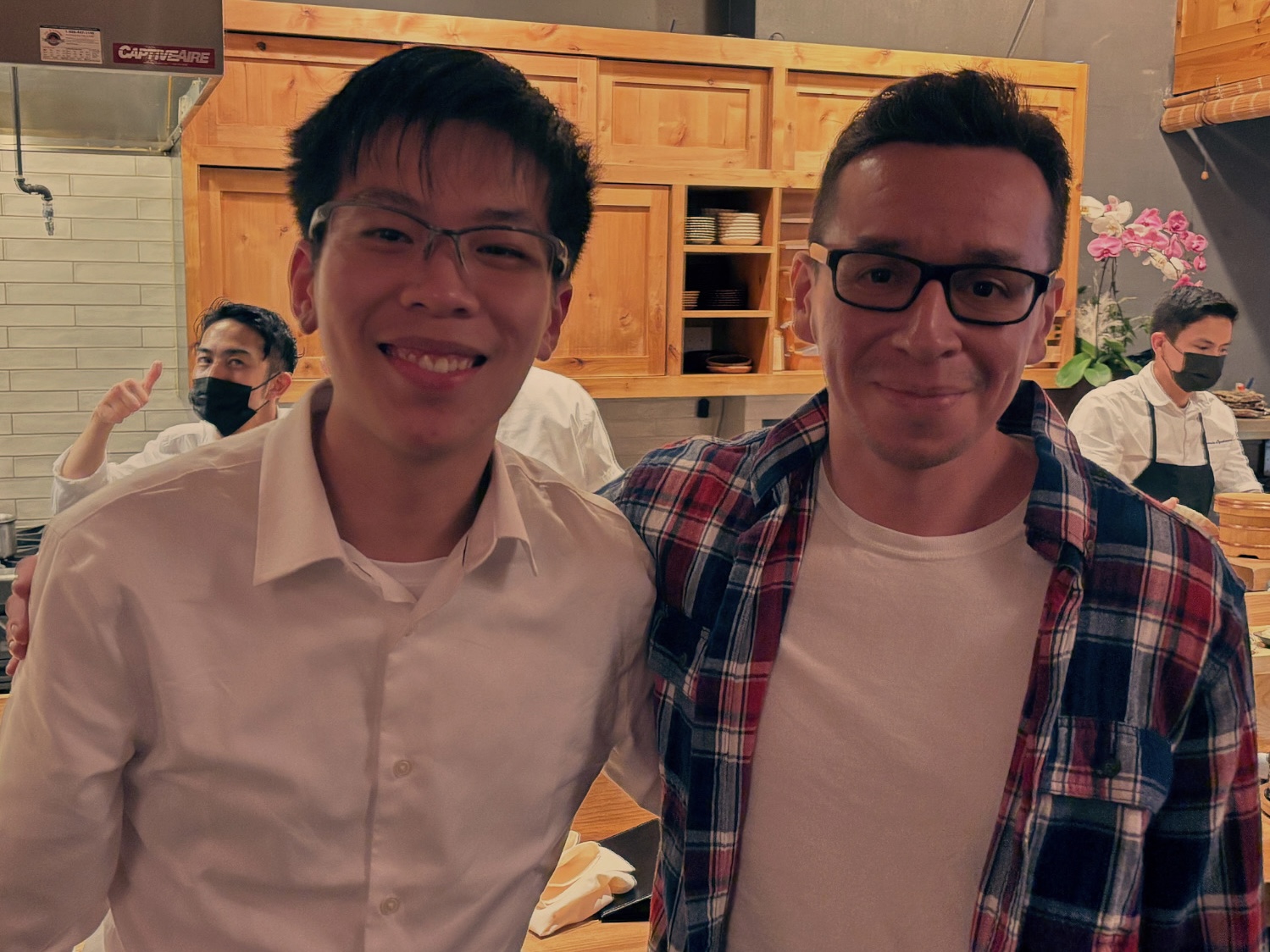 Elias with good friends